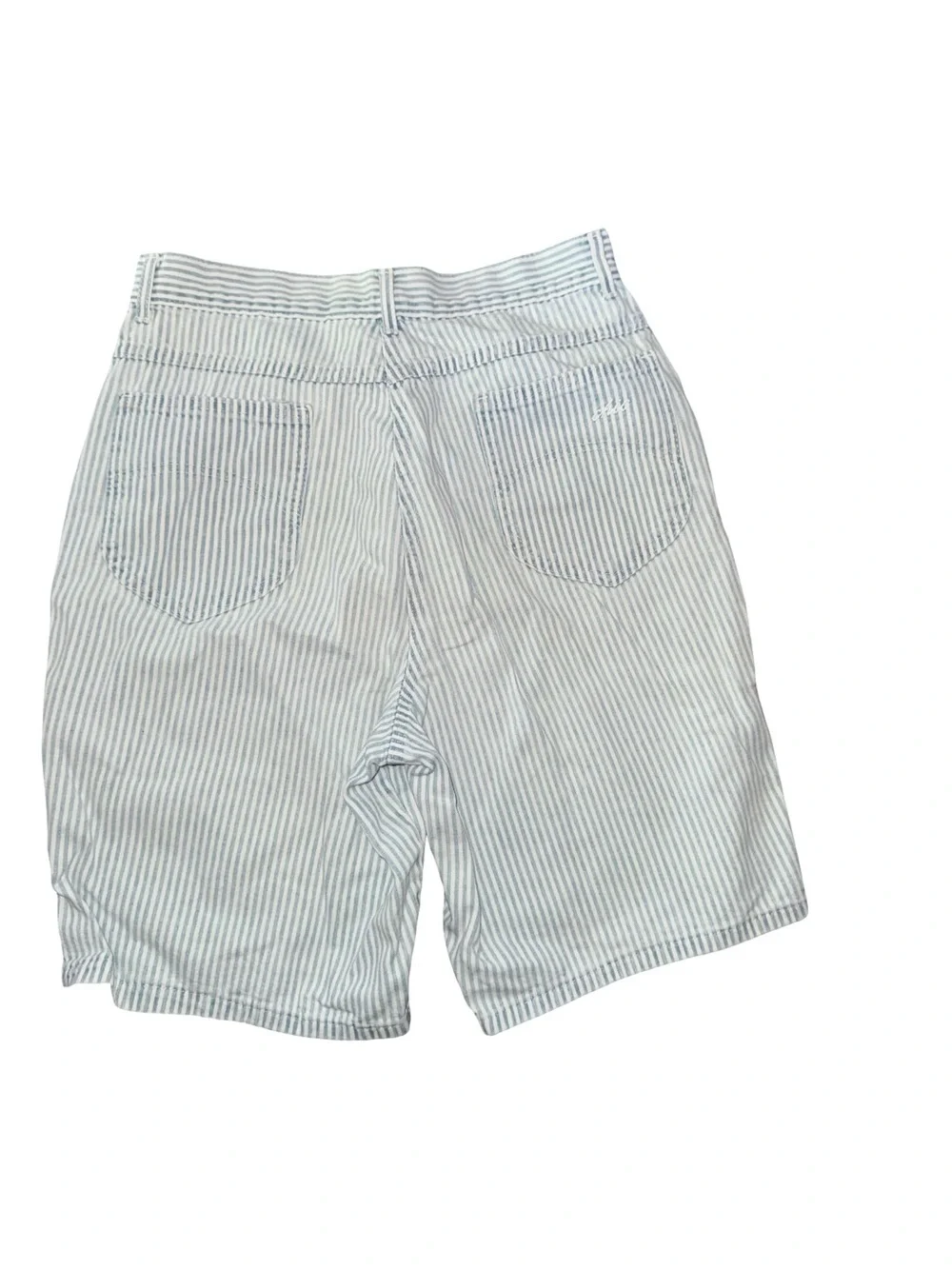 Vintage 70s 80s Chic Striped Denim Shorts baggy skater size 29 or small L